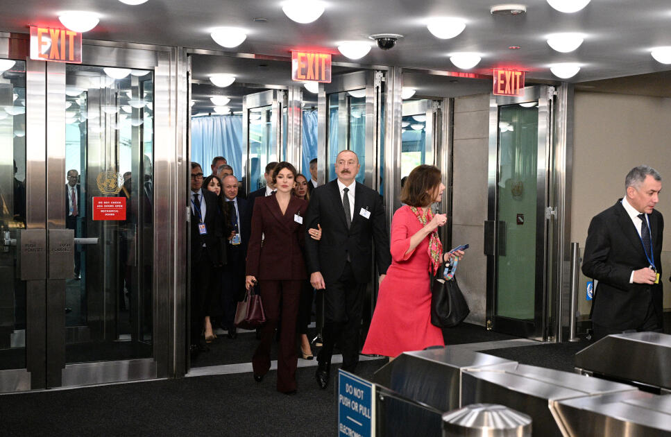 Prezident İlham Əliyev və birinci xanım Mehriban Əliyeva BMT Baş Assambleyasının 80-ci sessiyası çərçivəsində keçirilən yüksəksəviyyəli müzakirələrdə iştirak ediblər