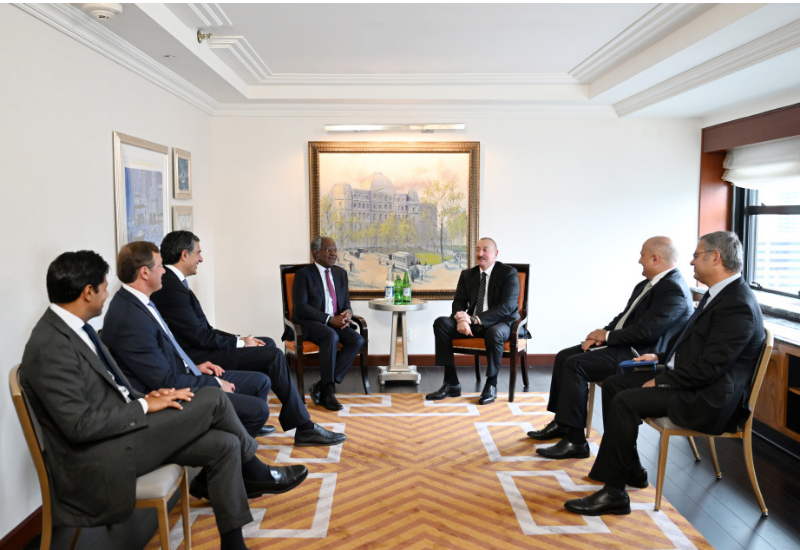 Prezident İlham Əliyev Nyu-Yorkda “Global Infrastructure Partners” şirkətinin təsisçisi, sədri və baş icraçı direktoru ilə görüşüb
