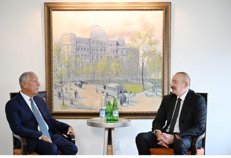 Prezident İlham Əliyev Nyu-Yorkda Portuqaliya Prezidenti ilə görüşüb