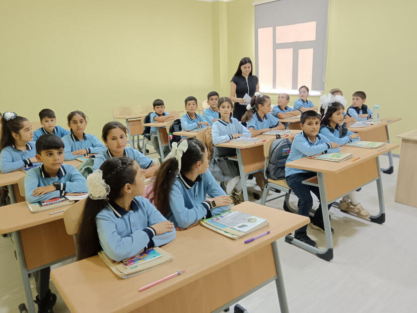 Heydər Əliyev Fondu tərəfindən Saatlının ucqar kəndində yeni məktəb binası inşa olunub