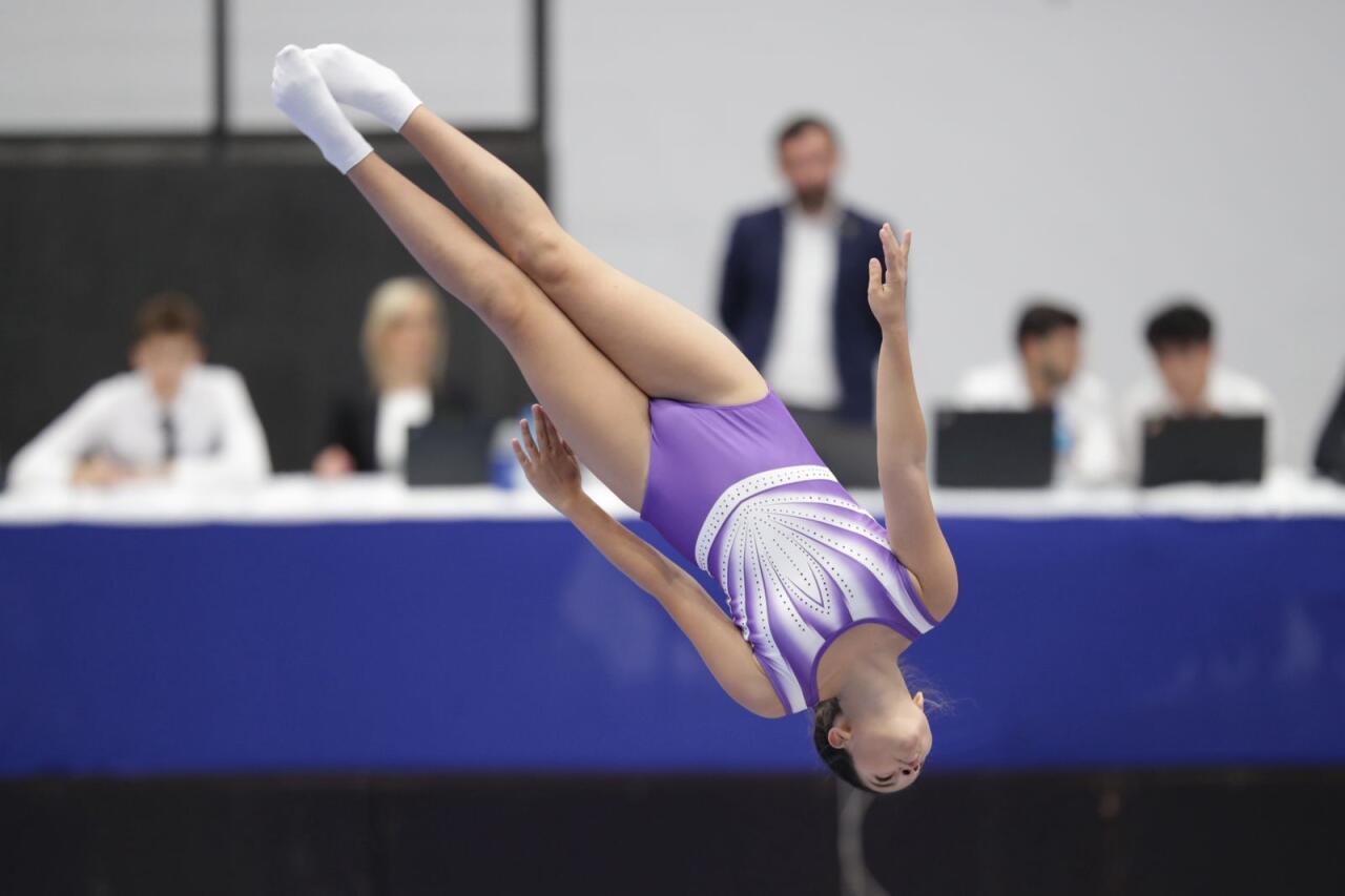 Şəkidə batut gimnastikası üzrə ölkə birinciliyi keçirilib