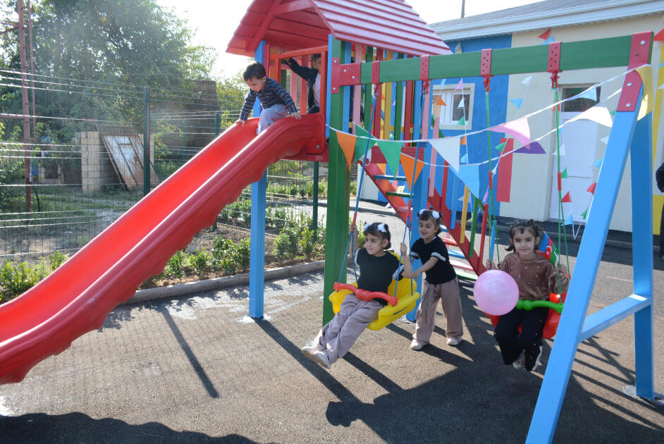 Tərtərdə Heydər Əliyev Fondunun təşəbbüsü ilə təmir olunan uşaq bağçası istifadəyə verilib