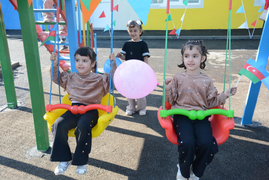 Tərtərdə Heydər Əliyev Fondunun təşəbbüsü ilə təmir olunan uşaq bağçası istifadəyə verilib