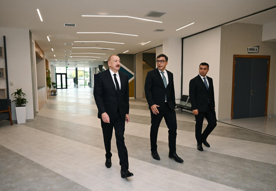 Prezident İlham Əliyev Yevlax Olimpiya İdman Kompleksinin açılışında iştirak edib