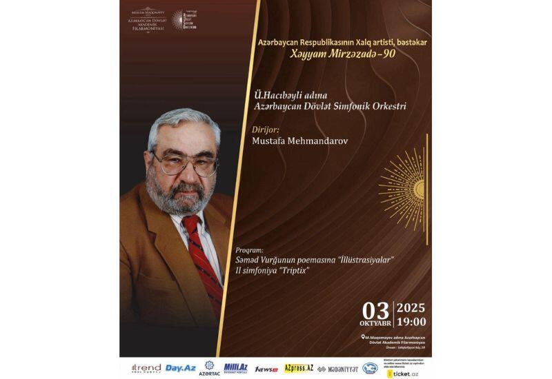 В Баку пройдет вечер, посвященный 90-летию со дня рождения видного композитора Хайяма Мирзазаде