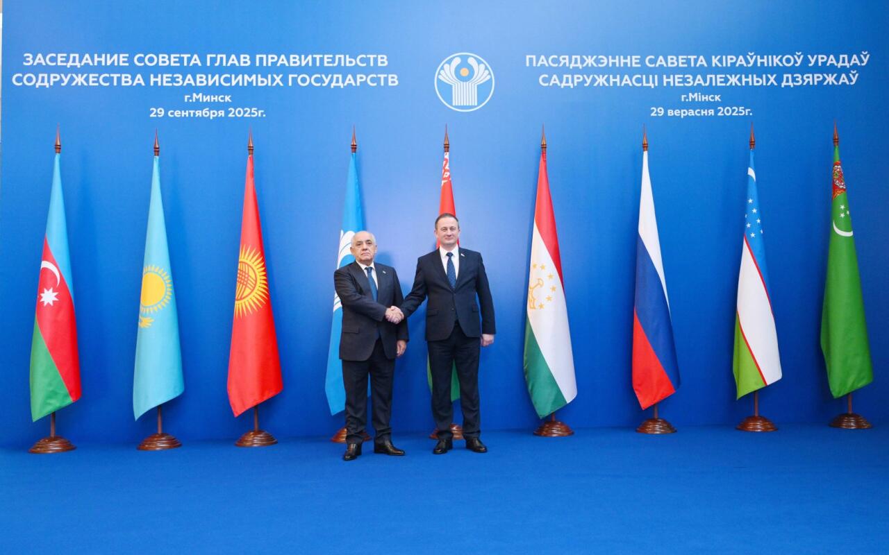 Əli Əsədov Minskdə MDB Hökumət Başçıları Şurasının iclasında iştirak edib