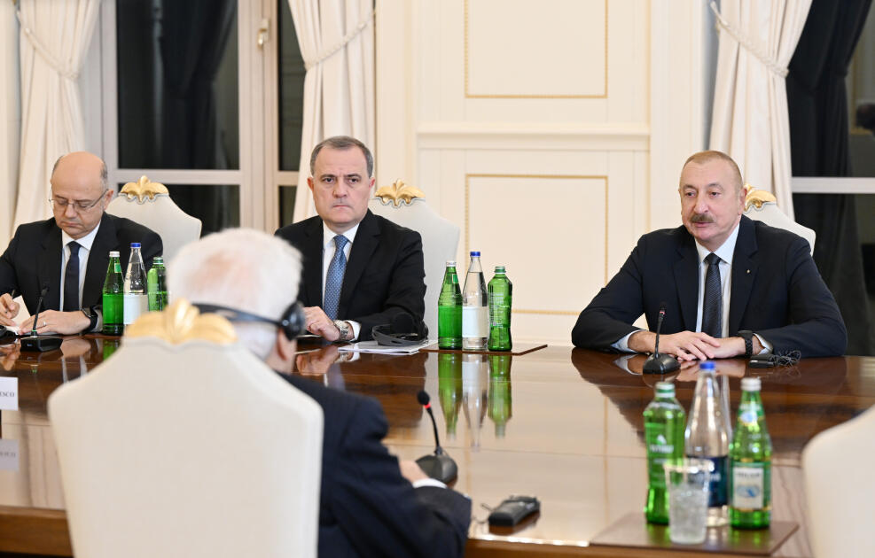 Состоялась встреча Президента Ильхама Алиева и Президента Серджо Маттареллы в расширенном составе