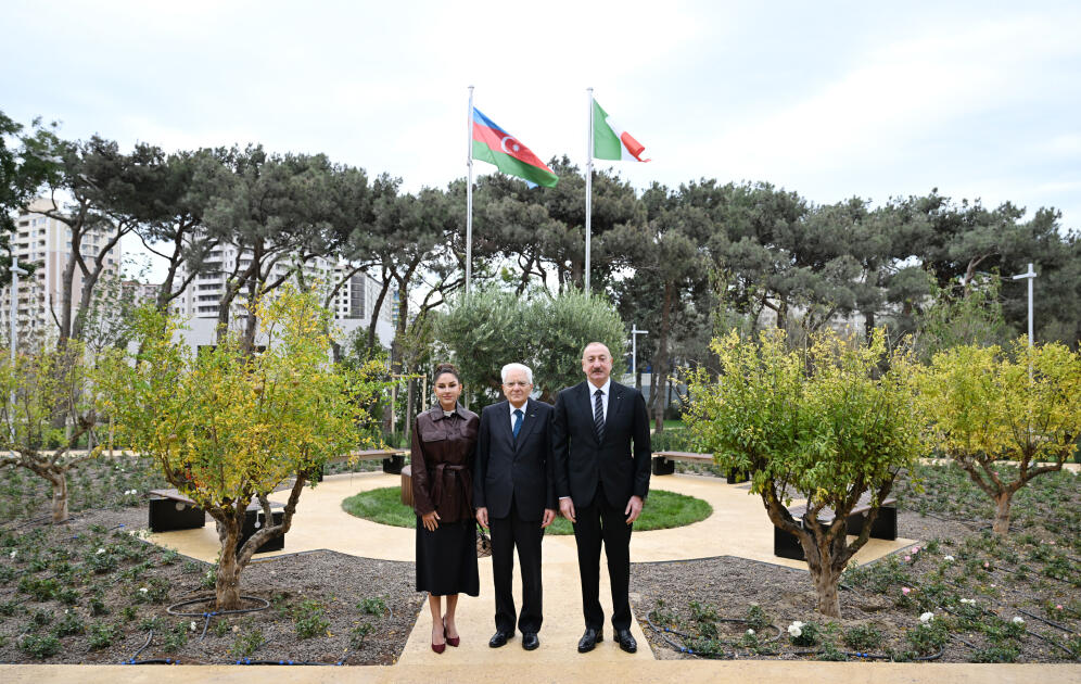 Prezident İlham Əliyev, Birinci xanım Mehriban Əliyeva və Prezident Sercio Mattarella Bakıda İtaliya-Azərbaycan Universitetinin ilk tədris korpuslarının açılışını ediblər