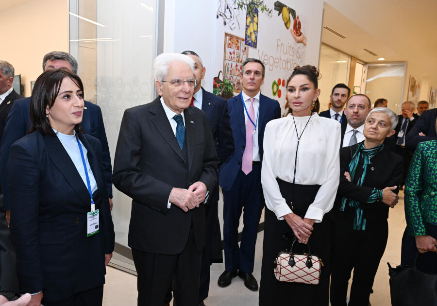 Prezident İlham Əliyev, Birinci xanım Mehriban Əliyeva və Prezident Sercio Mattarella Bakıda İtaliya-Azərbaycan Universitetinin ilk tədris korpuslarının açılışını ediblər
