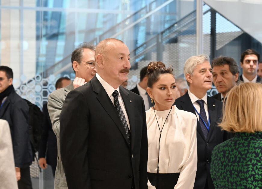 Prezident İlham Əliyev, Birinci xanım Mehriban Əliyeva və Prezident Sercio Mattarella Bakıda İtaliya-Azərbaycan Universitetinin ilk tədris korpuslarının açılışını ediblər