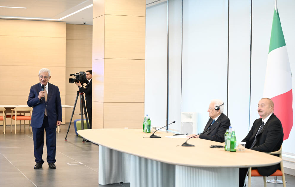 Prezident İlham Əliyev, Birinci xanım Mehriban Əliyeva və Prezident Sercio Mattarella Bakıda İtaliya-Azərbaycan Universitetinin ilk tədris korpuslarının açılışını ediblər