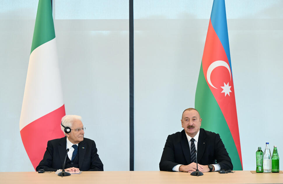 Prezident İlham Əliyev, Birinci xanım Mehriban Əliyeva və Prezident Sercio Mattarella Bakıda İtaliya-Azərbaycan Universitetinin ilk tədris korpuslarının açılışını ediblər