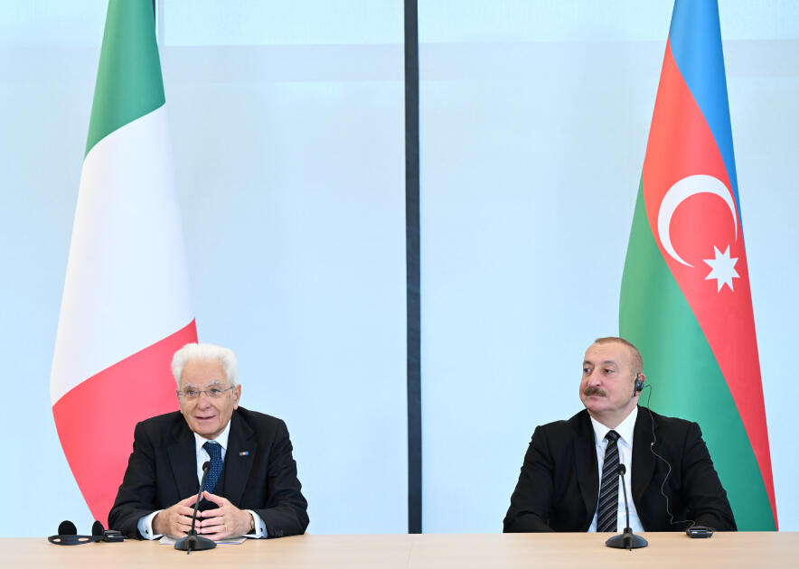 Prezident İlham Əliyev, Birinci xanım Mehriban Əliyeva və Prezident Sercio Mattarella Bakıda İtaliya-Azərbaycan Universitetinin ilk tədris korpuslarının açılışını ediblər
