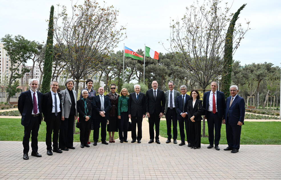 Prezident İlham Əliyev, Birinci xanım Mehriban Əliyeva və Prezident Sercio Mattarella Bakıda İtaliya-Azərbaycan Universitetinin ilk tədris korpuslarının açılışını ediblər