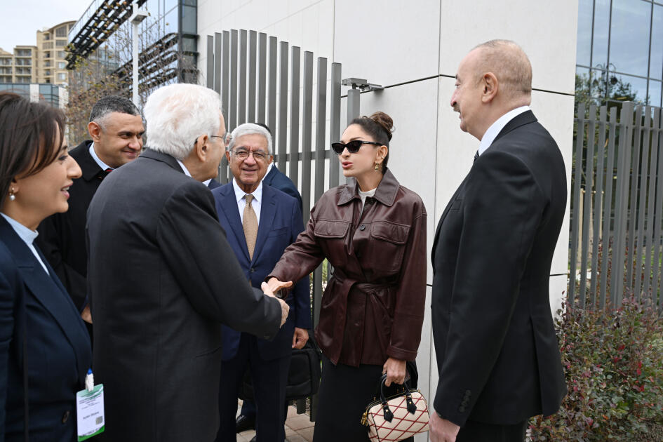 Prezident İlham Əliyev, Birinci xanım Mehriban Əliyeva və Prezident Sercio Mattarella Bakıda İtaliya-Azərbaycan Universitetinin ilk tədris korpuslarının açılışını ediblər