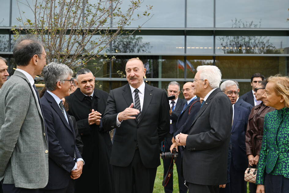 Prezident İlham Əliyev, Birinci xanım Mehriban Əliyeva və Prezident Sercio Mattarella Bakıda İtaliya-Azərbaycan Universitetinin ilk tədris korpuslarının açılışını ediblər