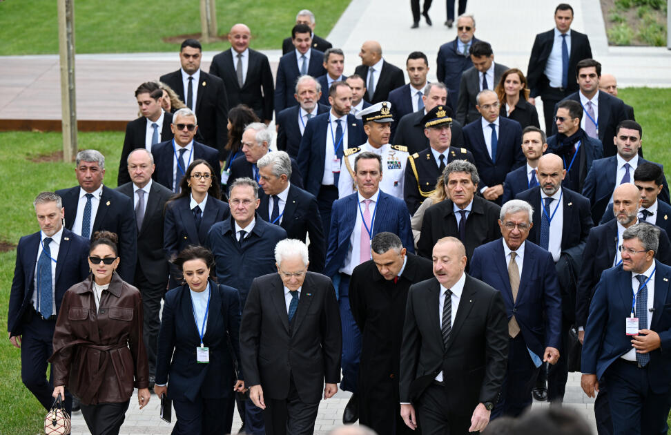 Prezident İlham Əliyev, Birinci xanım Mehriban Əliyeva və Prezident Sercio Mattarella Bakıda İtaliya-Azərbaycan Universitetinin ilk tədris korpuslarının açılışını ediblər