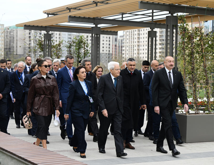 Prezident İlham Əliyev, Birinci xanım Mehriban Əliyeva və Prezident Sercio Mattarella Bakıda İtaliya-Azərbaycan Universitetinin ilk tədris korpuslarının açılışını ediblər