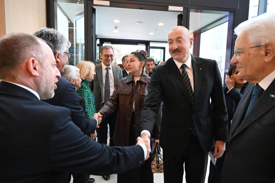 Prezident İlham Əliyev, Birinci xanım Mehriban Əliyeva və Prezident Sercio Mattarella Bakıda İtaliya-Azərbaycan Universitetinin ilk tədris korpuslarının açılışını ediblər
