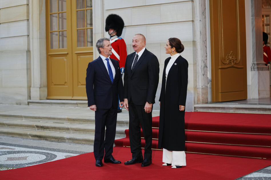 Prezident İlham Əliyev Kopenhagendə ziyafətdə iştirak edib