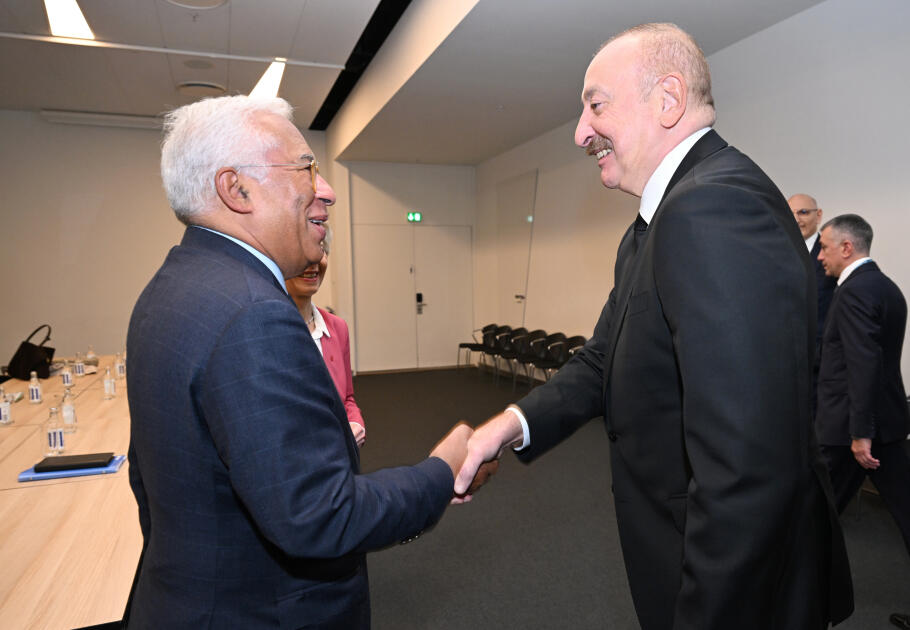 Kopenhagendə Prezident İlham Əliyevin Avropa İttifaqı Şurasının Prezidenti və Avropa Komissiyasının Prezidenti ilə görüşü olub