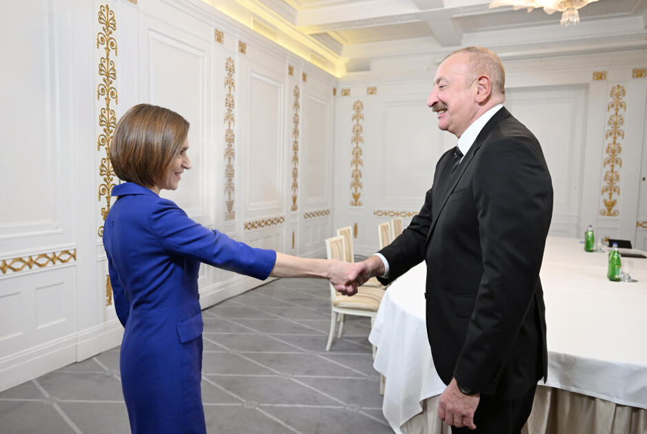 Президент Ильхам Алиев встретился в Копенгагене с Президентом Молдовы