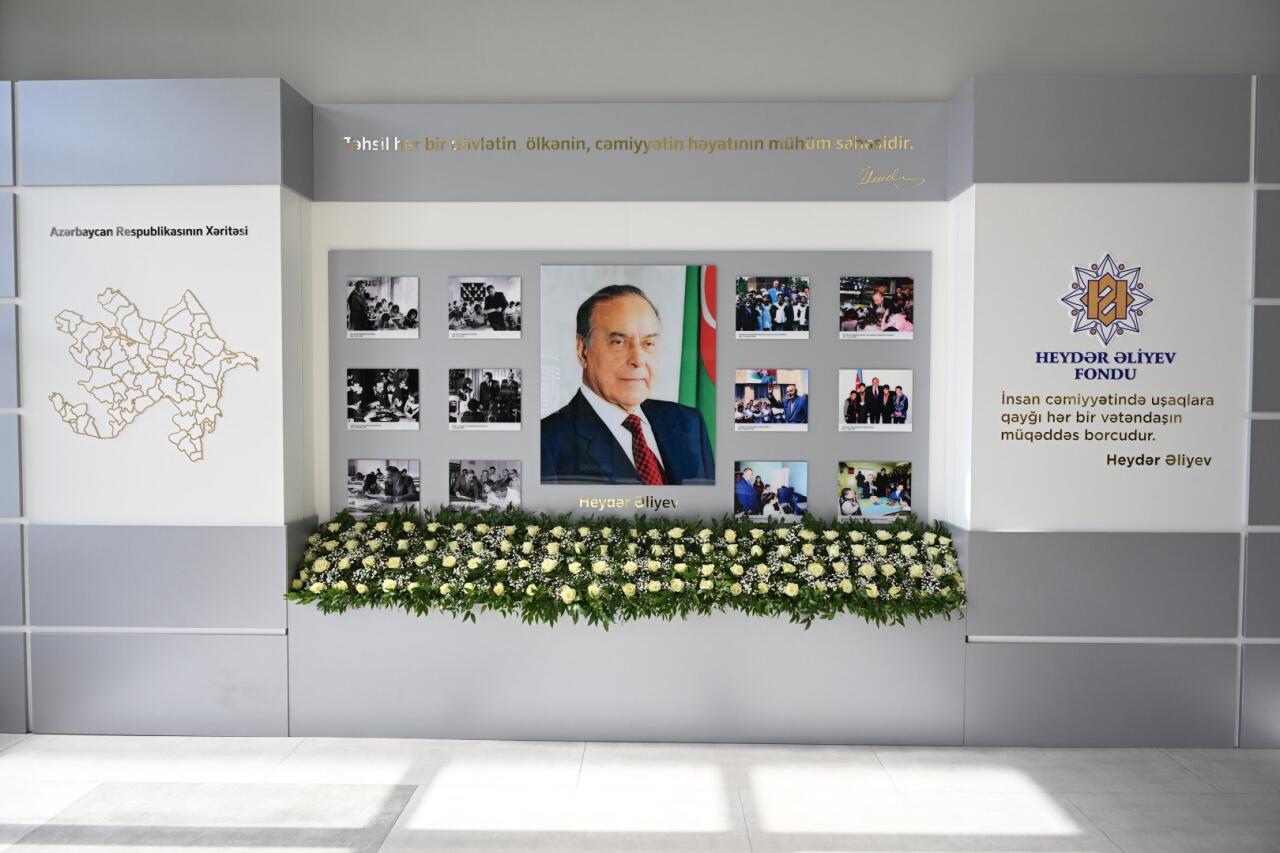 90-dək yaşı olan məktəb Heydər Əliyev Fondu tərəfindən əsaslı təmir edildi