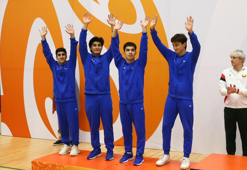 MDB Oyunları: Batut gimnastikası üzrə Azərbaycan komandası gümüş medal qazanıb
