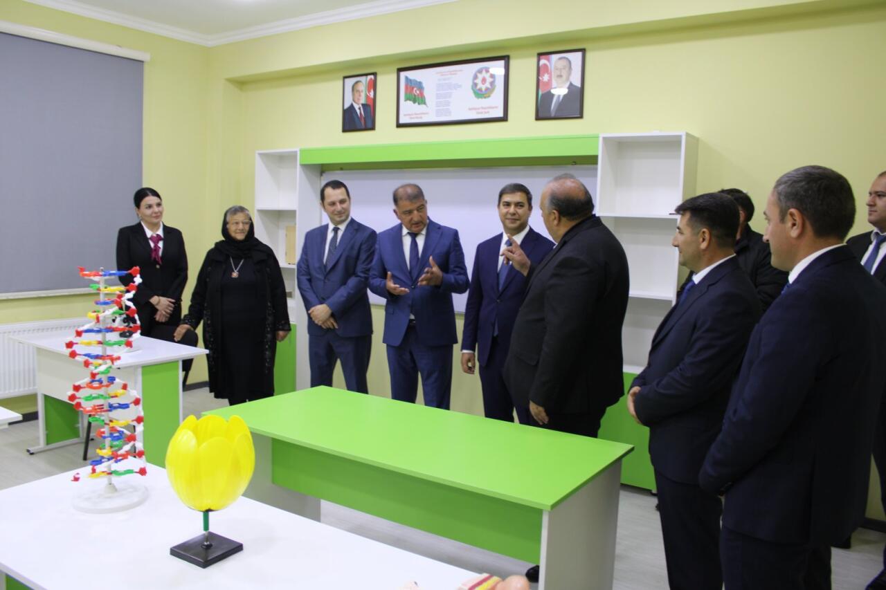 Heydər Əliyev Fondu tərəfindən Samuxda inşa olunan yeni məktəb binası istifadəyə verilib