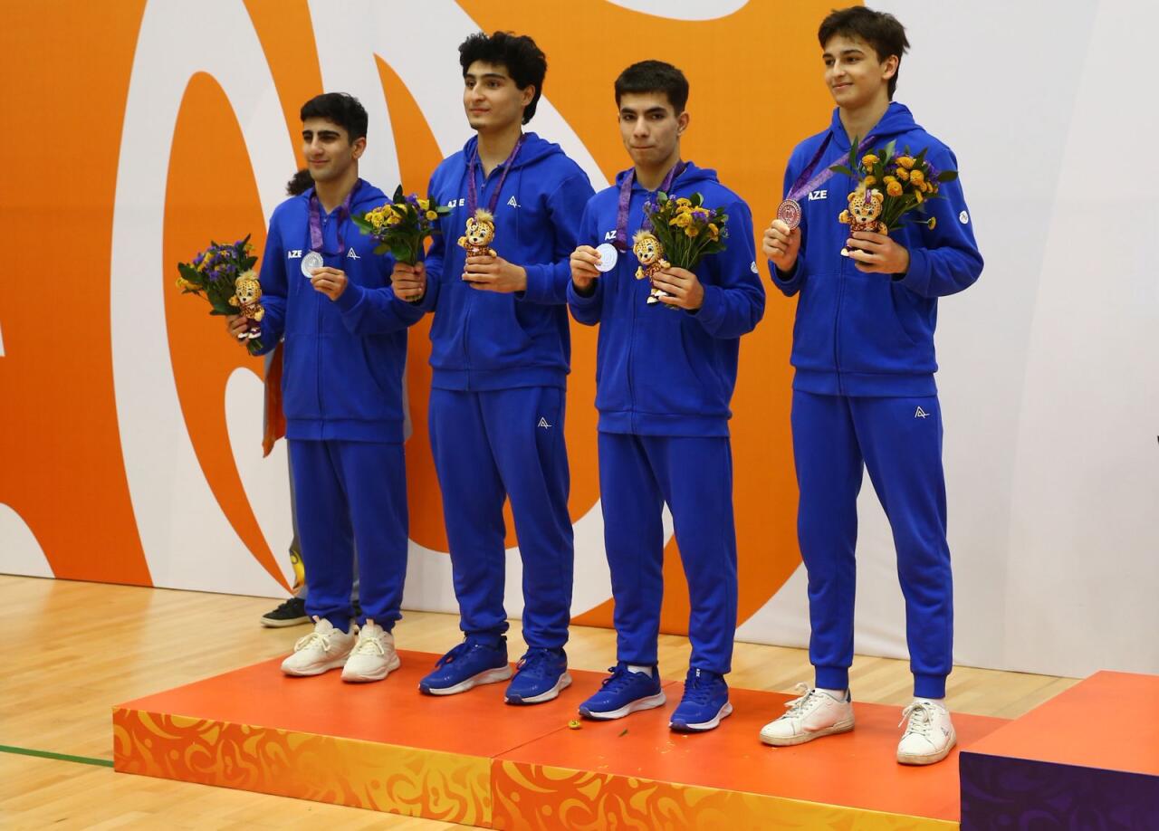 MDB Oyunları: Batut gimnastikası üzrə Azərbaycan komandası gümüş medal qazanıb