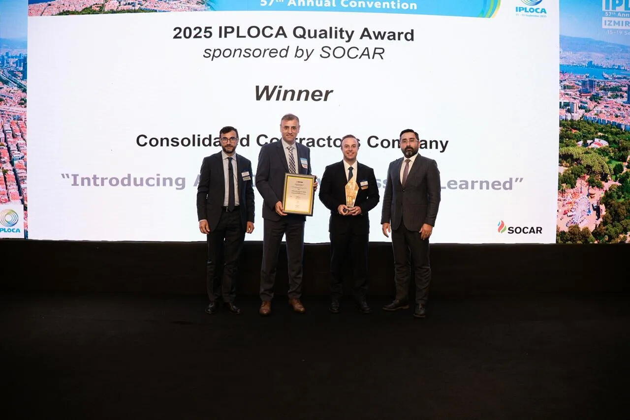 SOCAR MGO приняла участие в церемонии вручения награды IPLOCA Quality Award