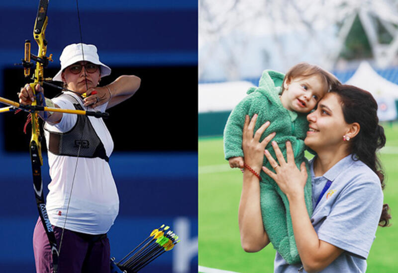 Yaylagül yarışlara qızı ilə birlikdə qatıldı