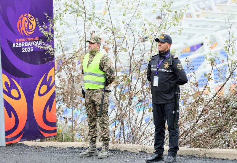 Xankəndində III MDB Oyunları zamanı polis əməkdaşları fasiləsiz xidməti davam etdirir
