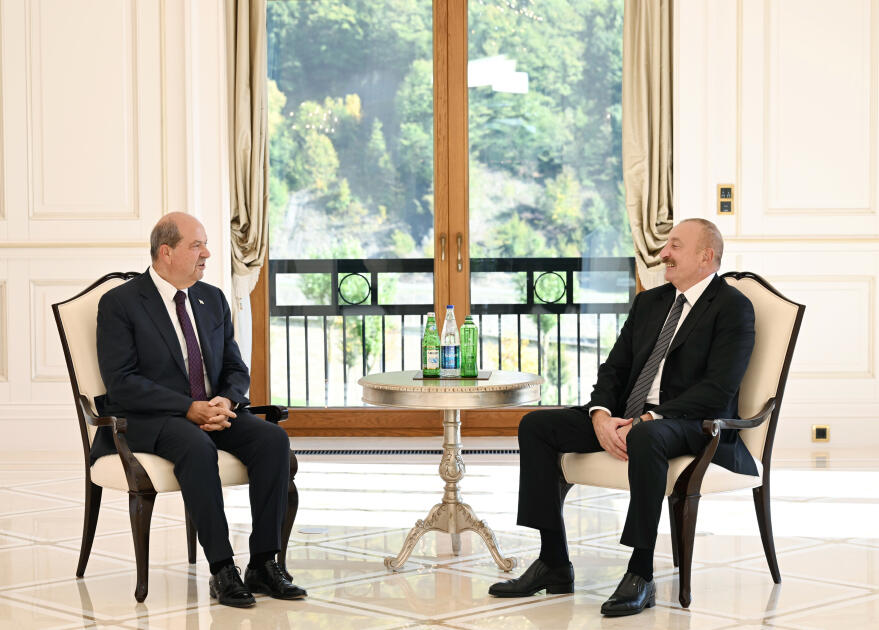 Президент Ильхам Алиев встретился в Габале с Президентом Турецкой Республики Северного Кипра