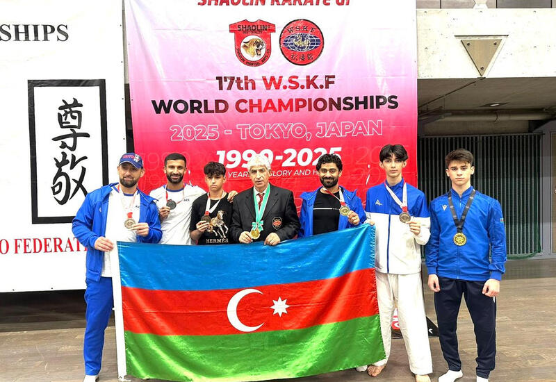 Азербайджанские каратисты завоевали пять медалей на чемпионате мира в Токио