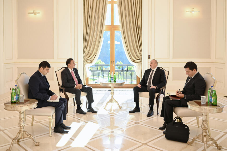 Prezident İlham Əliyev Qəbələdə Türk Dövlətləri Təşkilatının Baş katibini qəbul edib