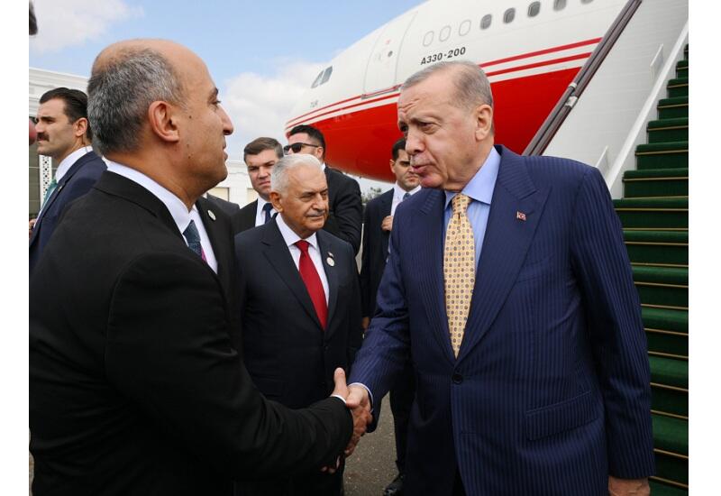 Türkiyə Prezidenti Rəcəb Tayyib Ərdoğan Azərbaycana səfərə gəlib