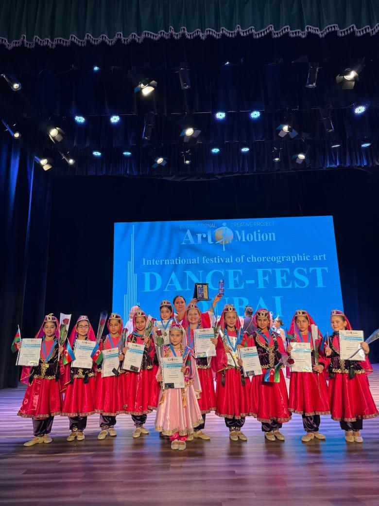 Коллектив Детского центра музыки и искусства Sənət стал победителем Dance Fest Dubai