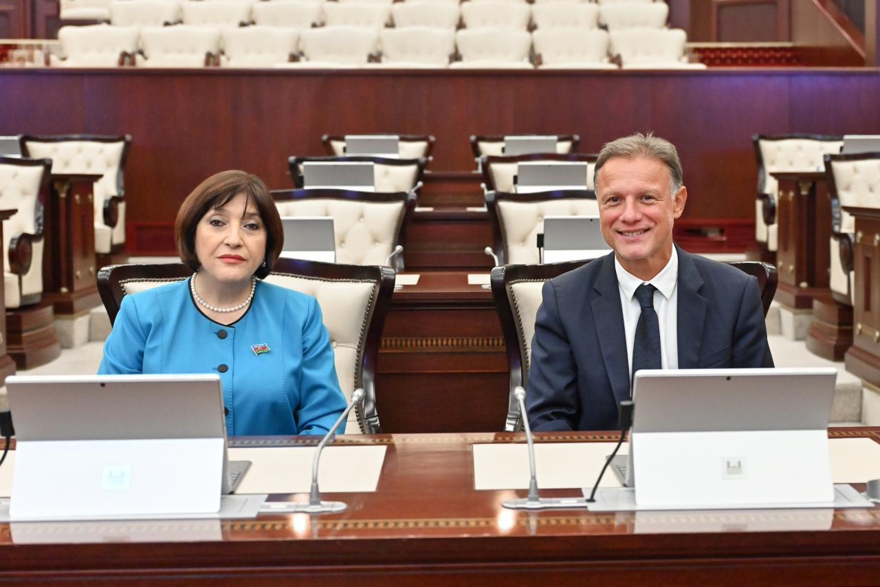 Sahibə Qafarova Xorvatiya parlamentinin sədri ilə görüşüb