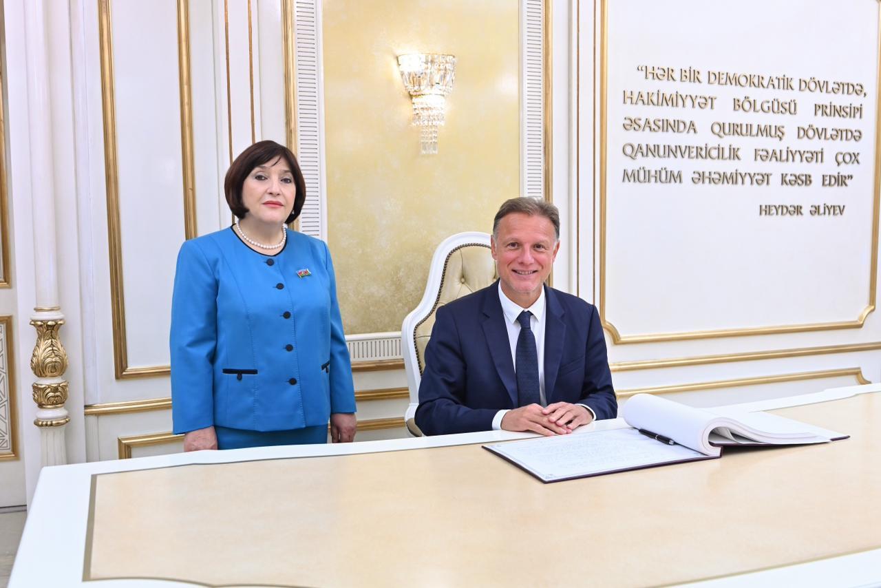 Sahibə Qafarova Xorvatiya parlamentinin sədri ilə görüşüb