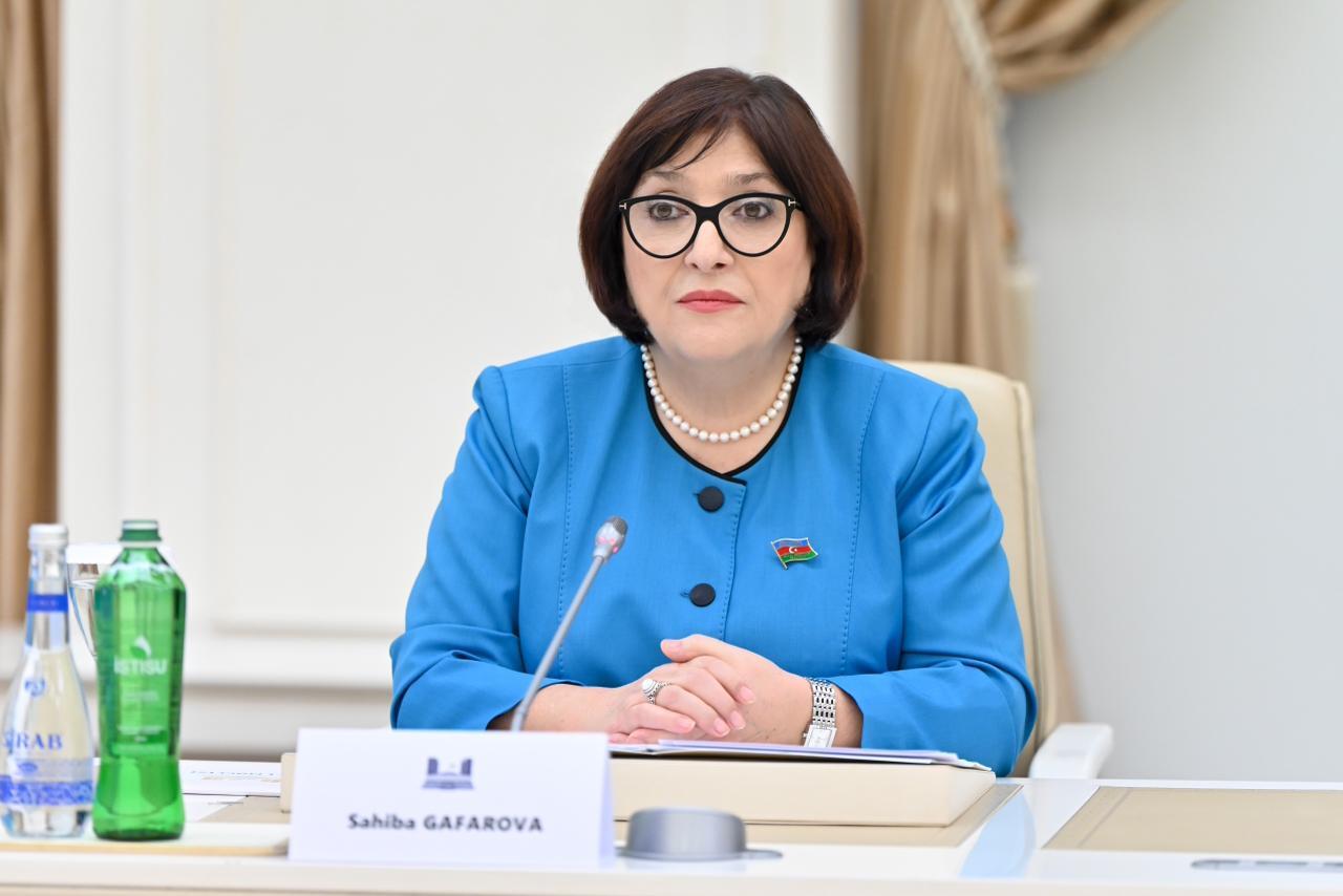 Sahibə Qafarova Xorvatiya parlamentinin sədri ilə görüşüb