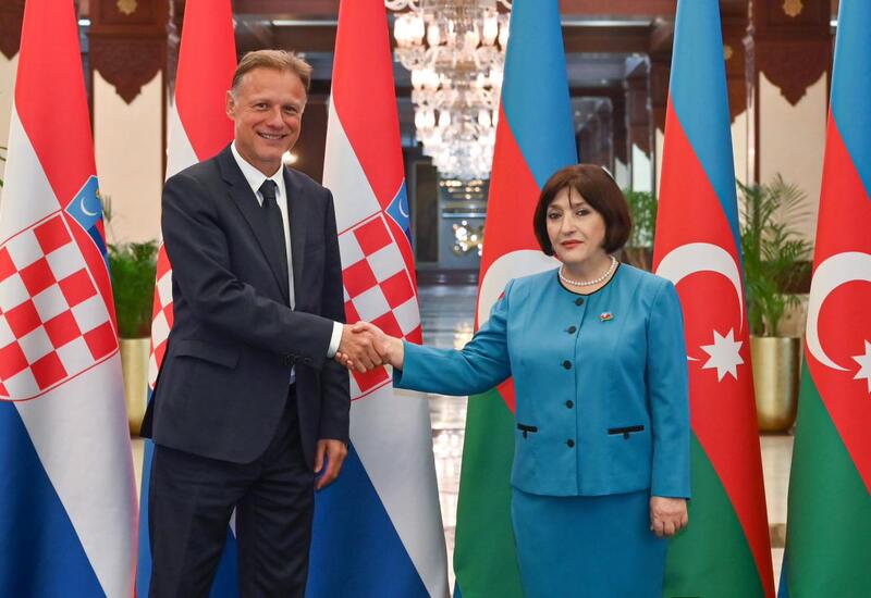 Sahibə Qafarova Xorvatiya parlamentinin sədri ilə görüşüb