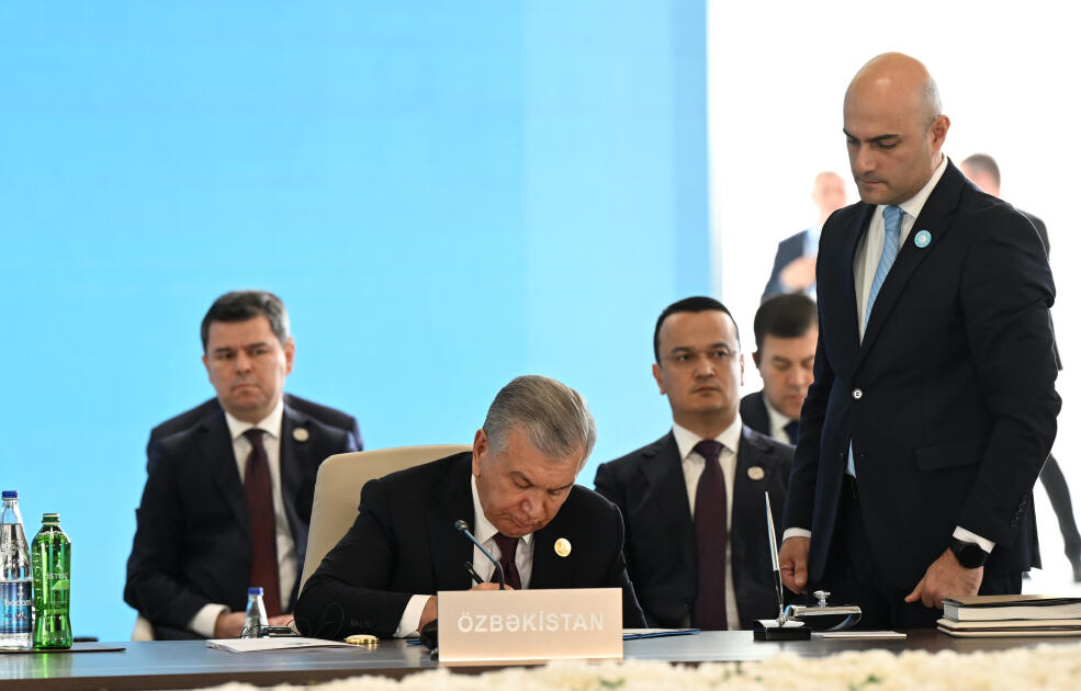 Prezident İlham Əliyev Türk Dövlətləri Təşkilatının Dövlət Başçıları Şurasının 12-ci Zirvə Görüşündə çıxış edib