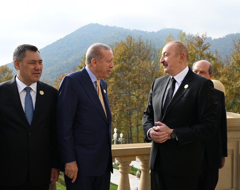 Prezident İlham Əliyev Türk Dövlətləri Təşkilatının Dövlət Başçıları Şurasının 12-ci Zirvə Görüşündə çıxış edib
