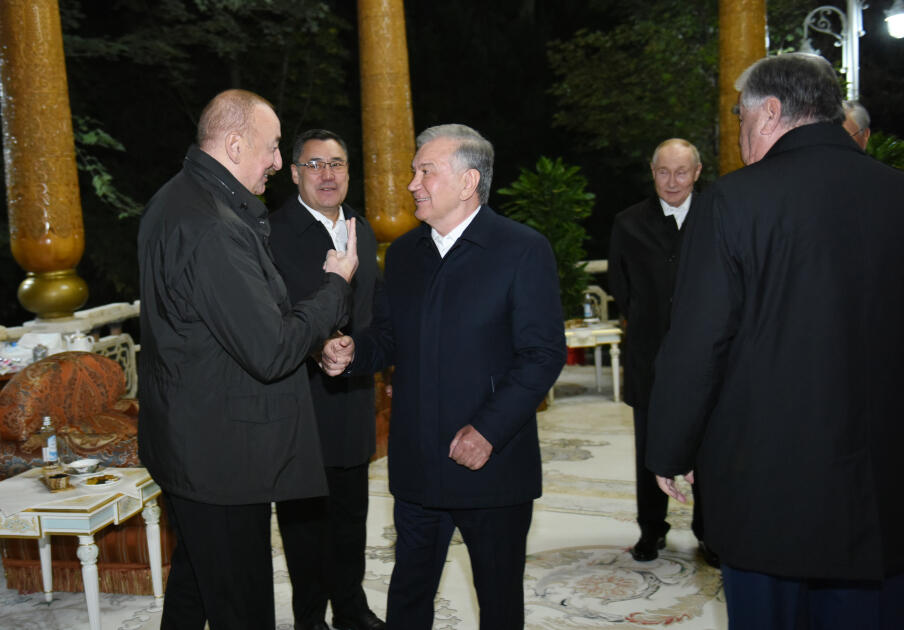 Prezident İlham Əliyev Düşənbədə MDB dövlət başçılarının qeyri-rəsmi şam yeməyində iştirak edib