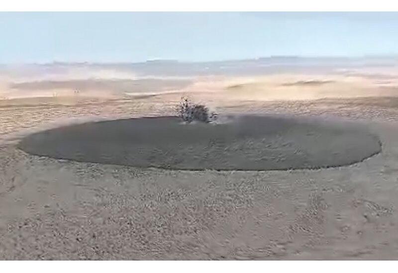 Извержение вулкана в Баку