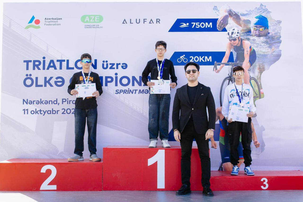 Pirallahıda triatlon üzrə ölkə çempionatı keçirilib