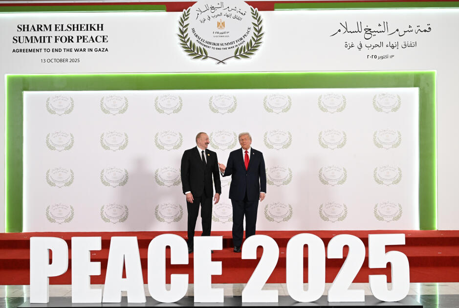 Президент Ильхам Алиев принял участие в Саммите мира по Ближнему Востоку