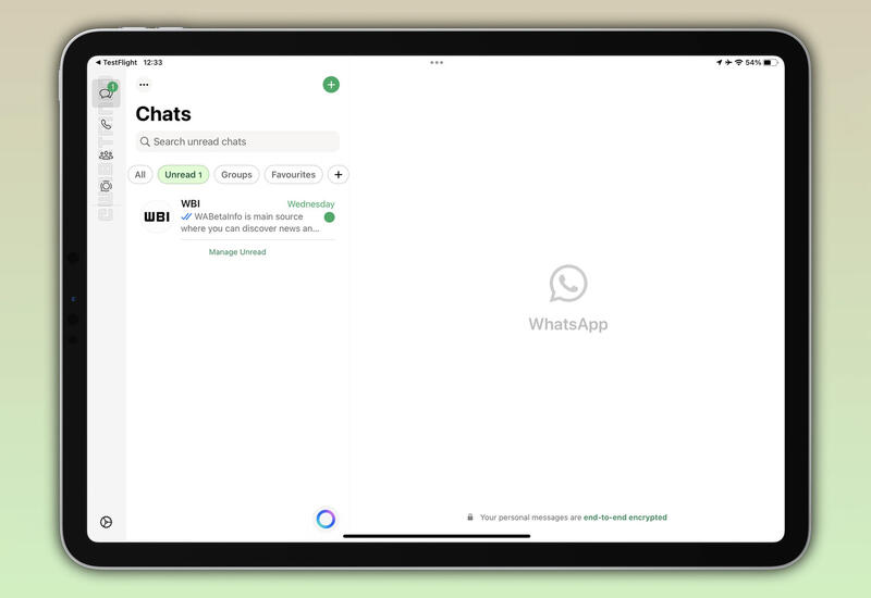 В WhatsApp для iPad появились новые функции
