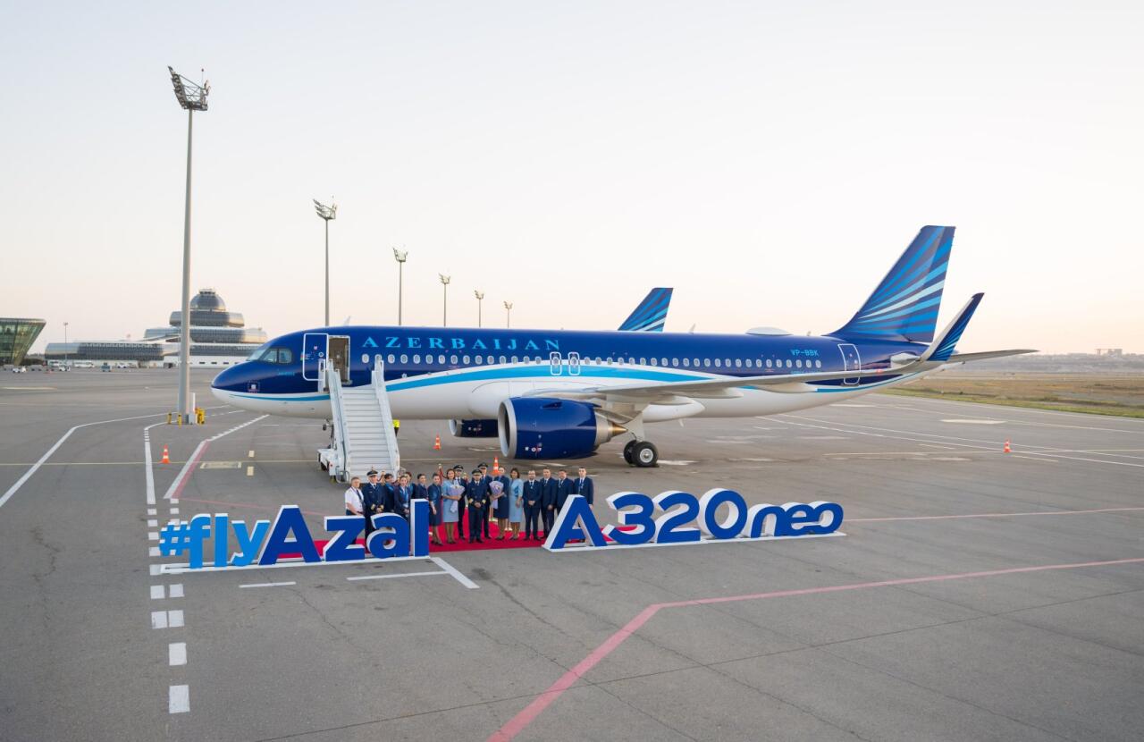 AZAL продолжает обновление флота: второй новый Airbus A320neo прибыл в Баку в этом году